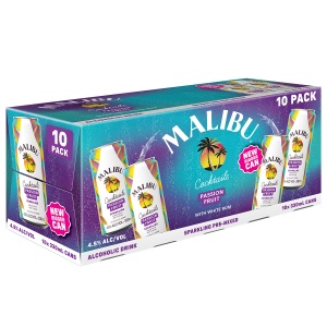Picture of Malibu Passionfruit 10pack Cans 330ml