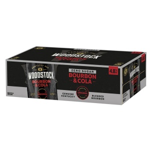 Picture of Woodstock 4.8% Bourbon & Zero Sugar Cola 18pk Cans 330ml
